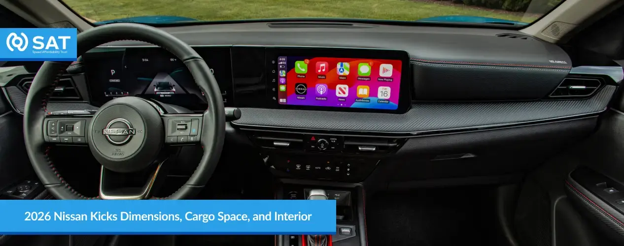 2026 Nissan Kicks Dimensions, Cargo Space, and Interior